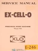 Ex-cell-o-Ex-cell-o Model 742, Precision Boring Machine, Service Manual-742-01